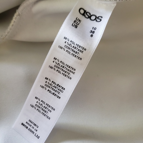 ASOS Floral peplum top sheer chest & shoulder Size 6 Coquette - Picture 7 of 9